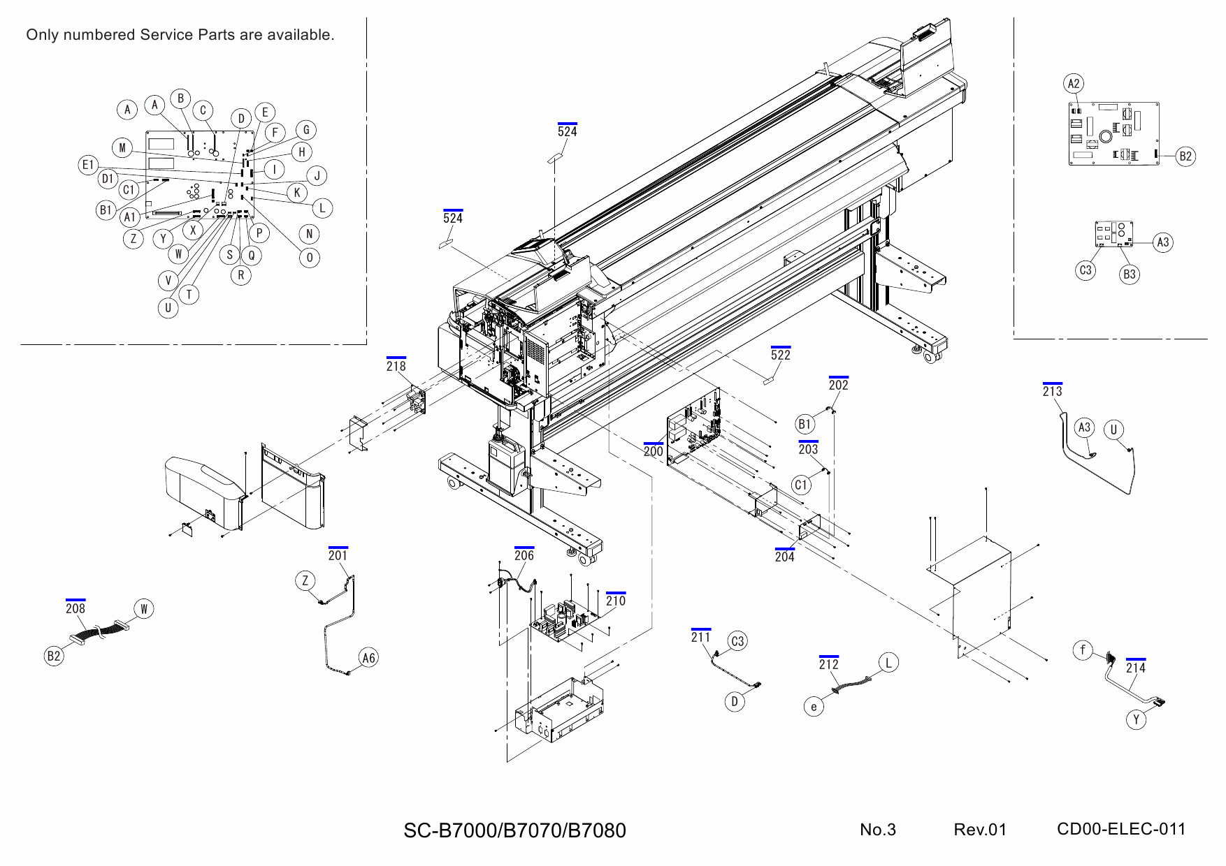 EPSON SureColor B7000 B7070 B7080 Parts Manual-5